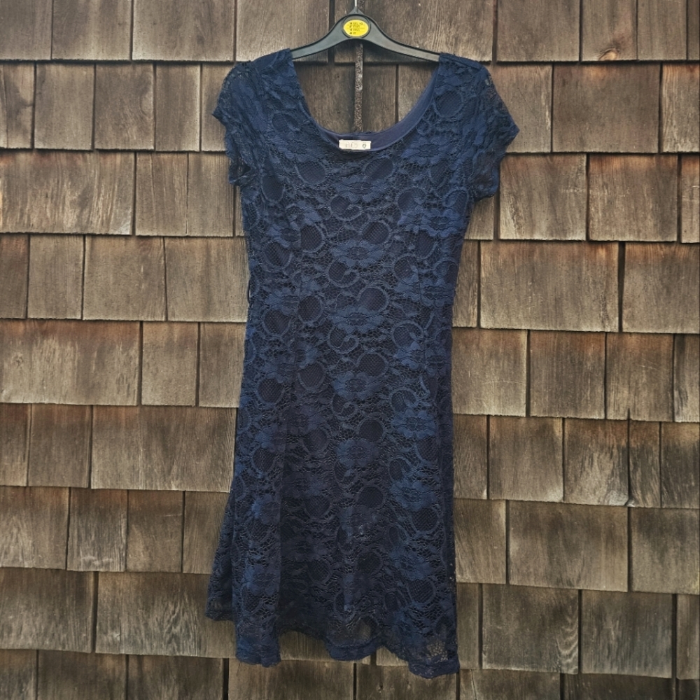 Small blue lace P&Co dress
